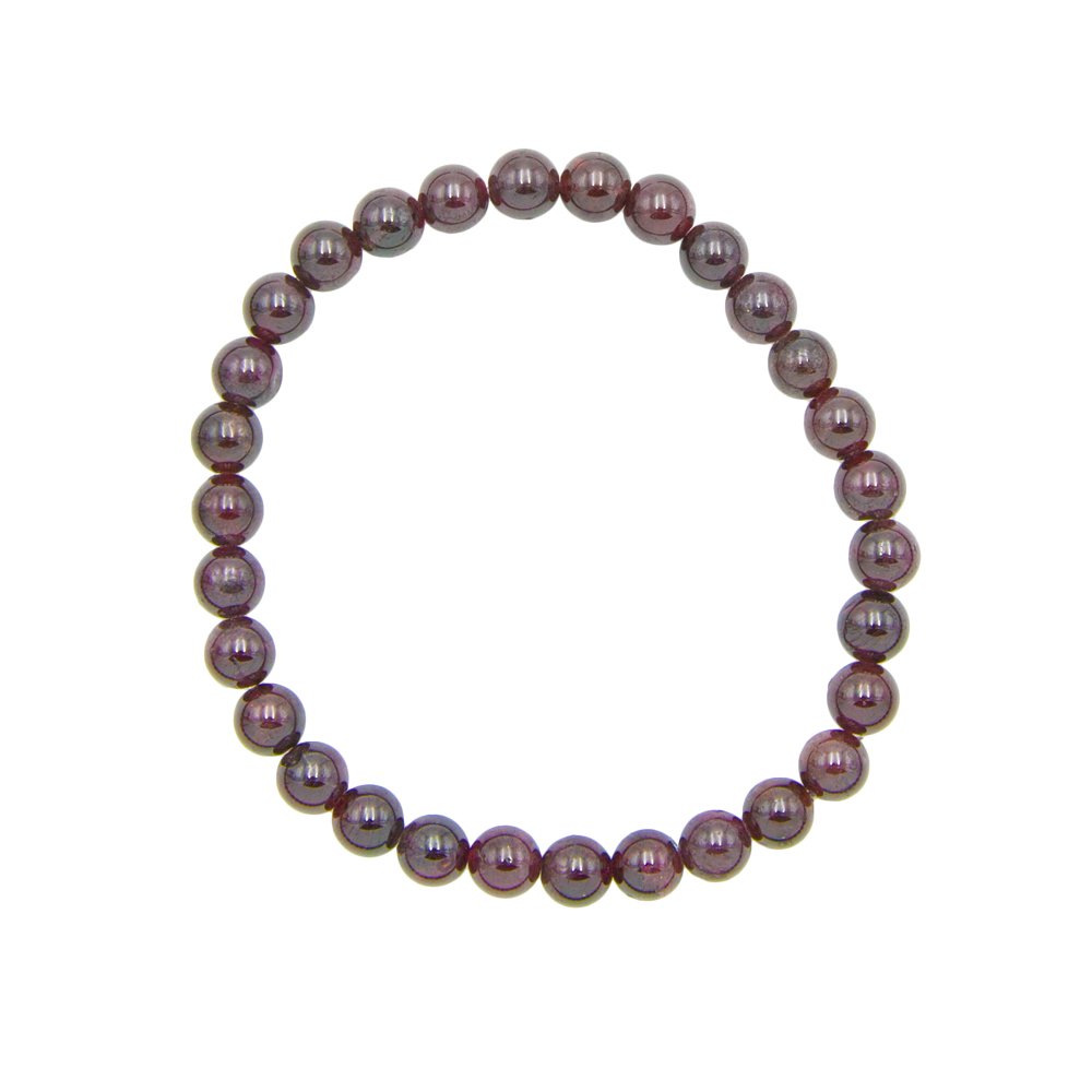 bracelet grenat rouge pierres boules 6mm bracelet grenat rouge pierres boules 6mm