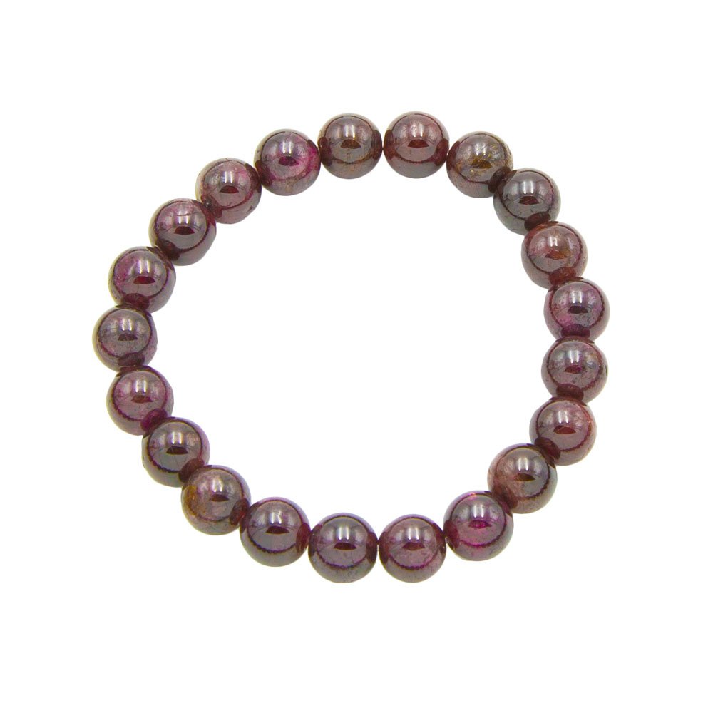 bracelet grenat rouge pierres boules 8mm bracelet grenat rouge pierres boules 8mm