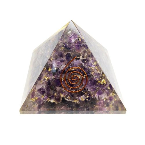 pyramide orgonite amethyste 60 70mm