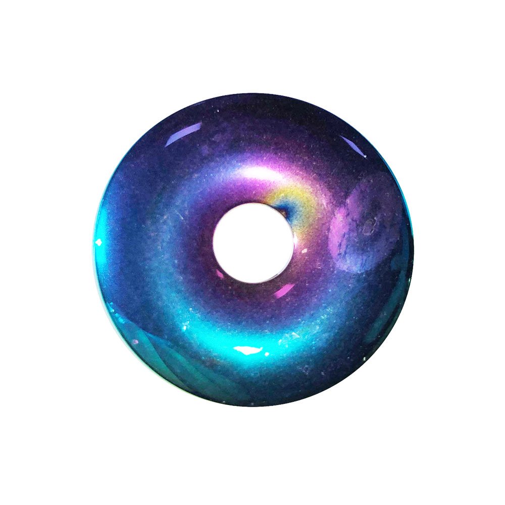 pi chino donut hematita arco iris 30mm pi chino donut hematita arco iris 30mm